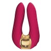 Малиновый двойной вибростимулятор AIKO с двумя моторами