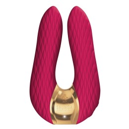 Малиновый двойной вибростимулятор AIKO с двумя моторами