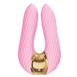 Розовый двойной вибростимулятор AIKO с двумя моторами