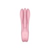 Розовый вибратор Threesome 1 с  пальчиками 