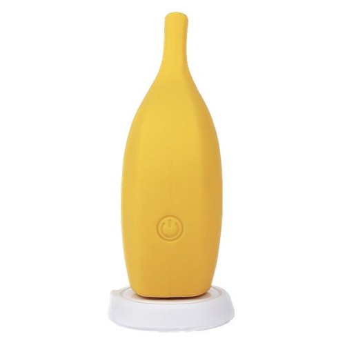 Желтый перезаряжаемый вибратор Ba-banana - 8,2 см.