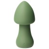 Зеленый перезаряжаемый клиторальный стимулятор-грибочек Parasol Mushroom