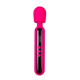 Ярко-розовый wand-вибратор Mashr - 23,5 см.