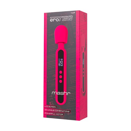 Ярко-розовый wand-вибратор Mashr - 23,5 см.