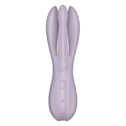 Сиреневый клиторальный вибромассажер Threesome 2