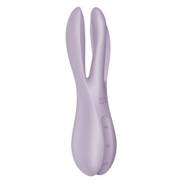 Сиреневый клиторальный вибромассажер Threesome 2
