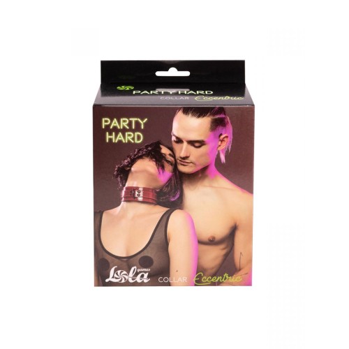 Бордовый ошейник Eccentric