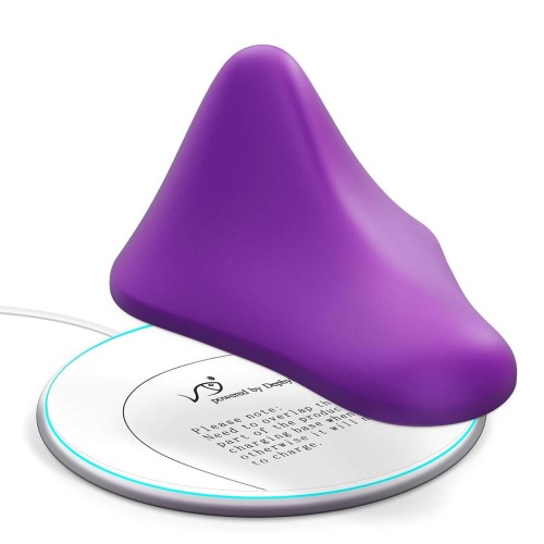 Фиолетовый треугольный вибромассажер Triangle Muscle Massager