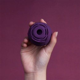 Фиолетовый вакуумный стимулятор Rose