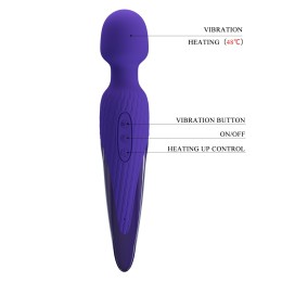 Фиолетовый wand-вибратор Antony-Youth - 26 см.