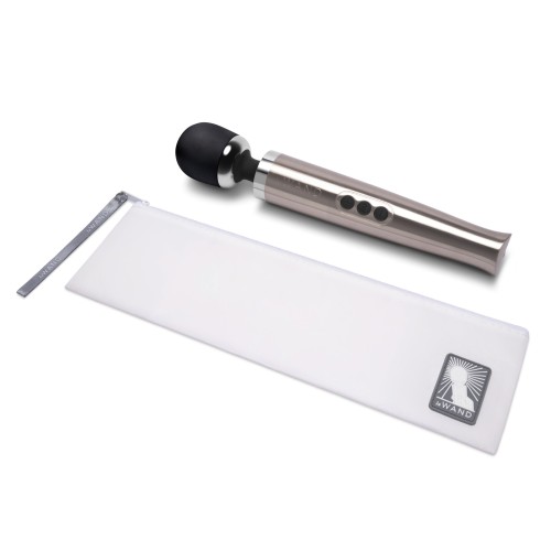 Серебристый вибромассажер Die Cast