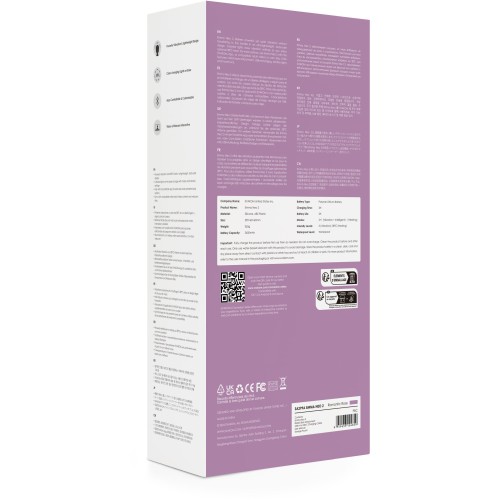 Сиреневый вибромассажёр Emma Neo 2 с функцией нагрева