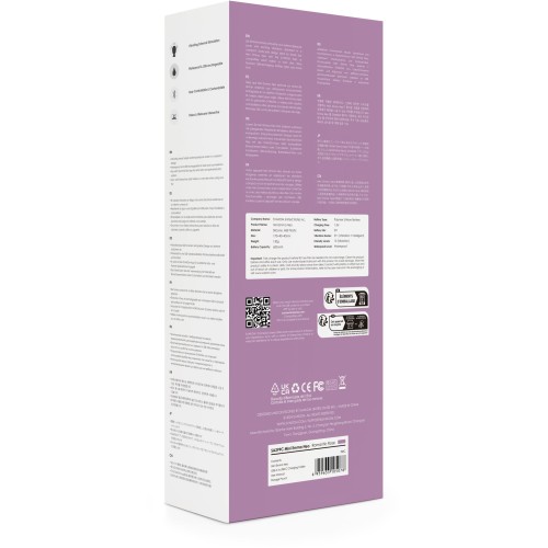 Сиреневый wand-массажер Mini Emma Neo - 14 см.