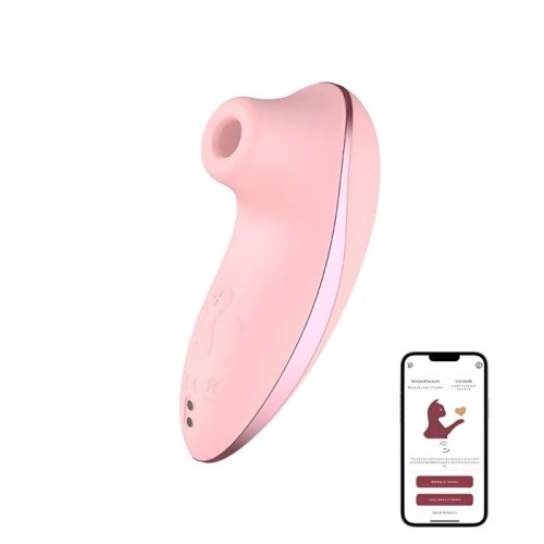 Вакуумный стимулятор клитора Hiba с функцией нагрева и управлением через приложение