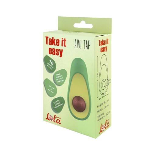 Клиторальный стимулятор в форме авокадо Avo Tap с постукивающим эффектом