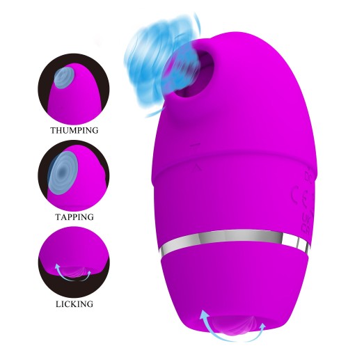 Лиловый стимулятор клитора 4-в-1 Shakira