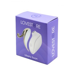 Белый вакуумный стимулятор клитора Liberty Swan