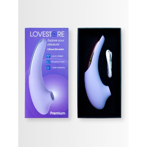 Сиреневый вакуумный стимулятор клитора Premium