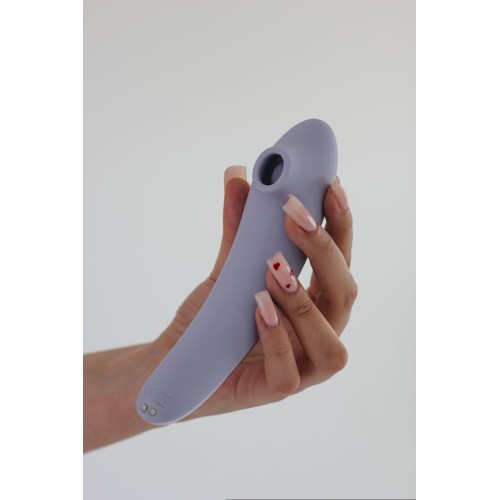 Сиреневый вакуумный стимулятор клитора Premium