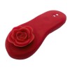 Красный вибратор в трусики Funtown Caleo с магнитным держателем-розой
