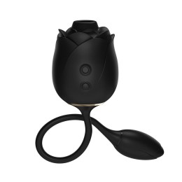 Черный клиторальный стимулятор Dark Blushing Rose