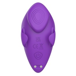 Фиолетовый вибратор в трусики с магнитной фиксацией