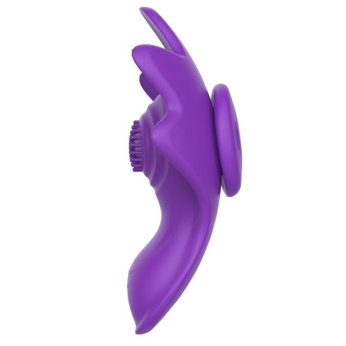 Фиолетовый вибратор в трусики с магнитным держателем