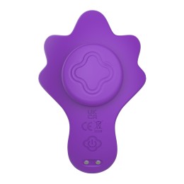 Фиолетовый вибратор в трусики с магнитным держателем