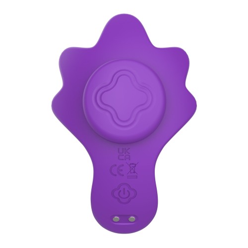 Фиолетовый вибратор в трусики с магнитным держателем