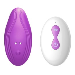 Фиолетовый вибратор в трусики с пультом ДУ