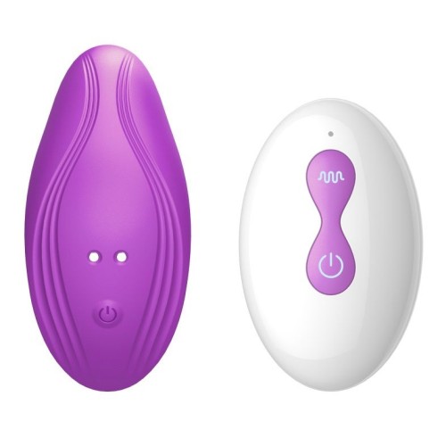Фиолетовый вибратор в трусики с пультом ДУ