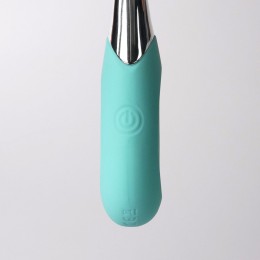 Бирюзовый клиторальный вибростимулятор Youvic