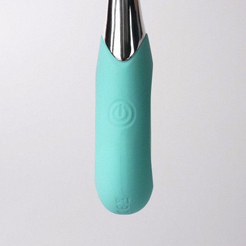 Бирюзовый клиторальный вибростимулятор Youvic