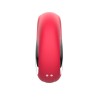 Красный клиторальный массажер с функцией постукивания