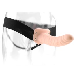 Полый страпон 8  Hollow Strap-On телесного цвета - 19 см.