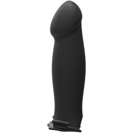 Черный полый страпон с креплением BE Bold - 20,32 см.