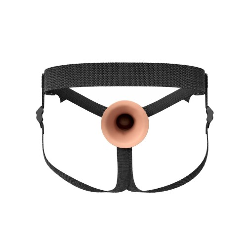 Полый страпон на ремнях 8’’ Hollow Silicone Strap-on