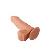 Гелевый фаллоимитатор-реалистик на присоске - 16,8 см.