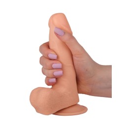 Гелевый фаллоимитатор-реалистик на присоске - 16,8 см.