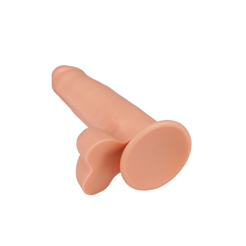 Фаллоимитатор на присоске телесного цвета - 16,5 см.