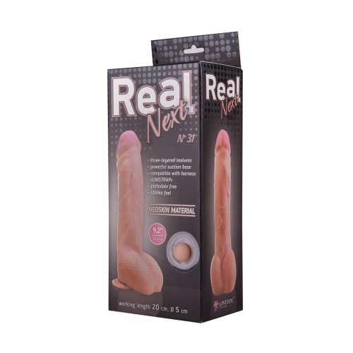Гигантский фаллоимитатор на присоске REAL Next №31 - 25,5 см.