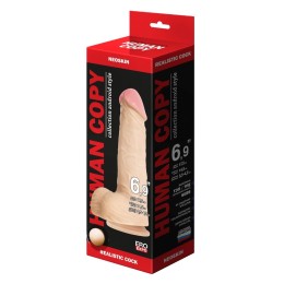 Телесный фаллоимитатор HUMAN COPY - 17,5 см.