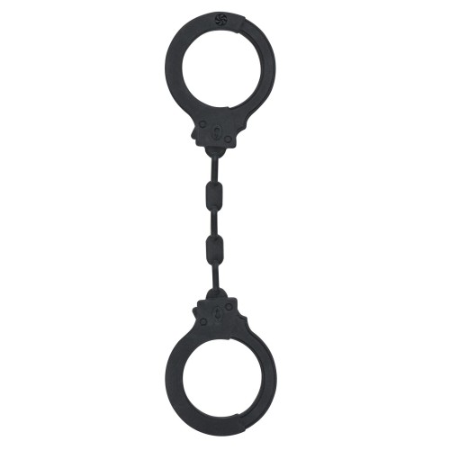 Черные силиконовые наручники Suppression