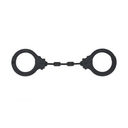 Черные силиконовые наручники Suppression