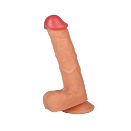 Телесный фаллоимитатор на присоске Ardent - 19,5 см.