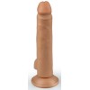 Телесный фаллоимитатор-реалистик на присоске - 16,5 см.