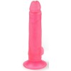 Розовый фаллоимитатор-реалистик на присоске - 16,5 см.