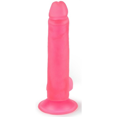 Розовый фаллоимитатор-реалистик на присоске - 16,5 см.