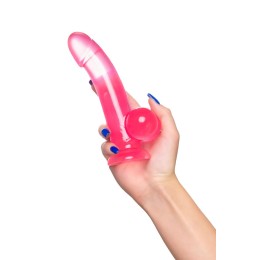 Розовый реалистичный фаллоимитатор Fush - 18 см.