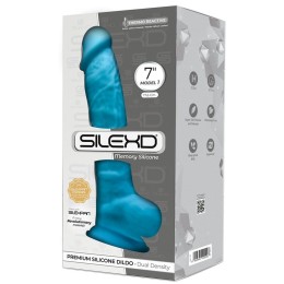 Голубой фаллоимитатор SILEXD Model 1 7’’ - 17,6 см.